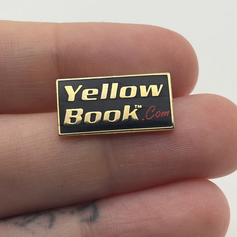 YellowBook.com Yellow Book Phone Numbers Website Advertisement Lapel Hat Pin